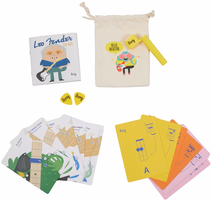 Loog x Fender Stratocaster CAR (fast neues) - E-Gitarre für Kinder