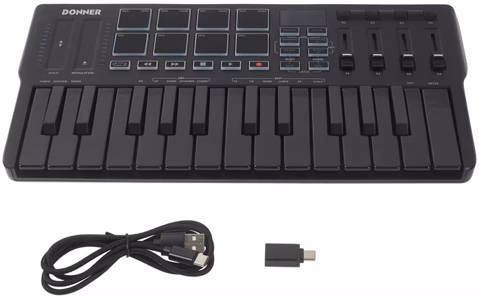 DONNER DMK-25 PRO - USB/MIDI Keyboard