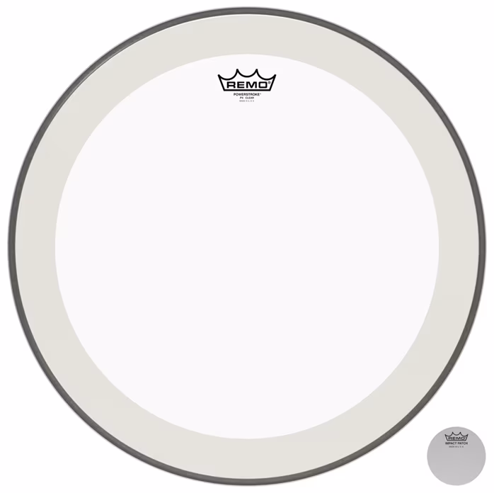 Remo 20" PowerStroke 4 Clear - Fell für Basstrommel