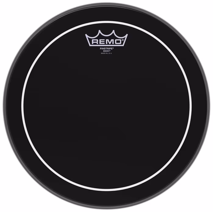 Remo 12" PinStripe Ebony - Tomtom-Trommelfell