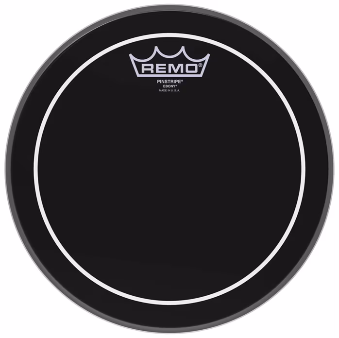 Remo 10" PinStripe Ebony - Tomtom-Trommelfell