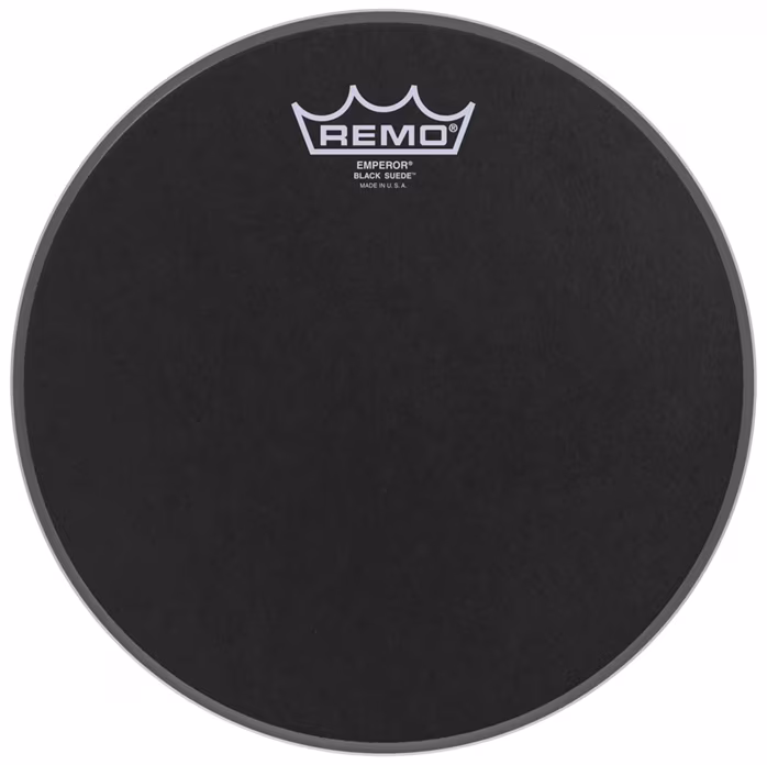 Remo 10" Emperor Black Suede - Tomtom-Trommelfell