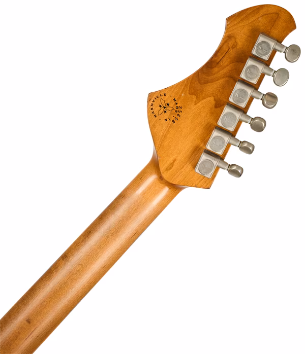 Novo Miris J Custom Blonde Bakelite Guard Ebony Fingerboard Lollartrons - E-Gitarre