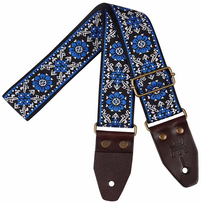 Amumu Lucky Flower Blue - Gitarrengurt