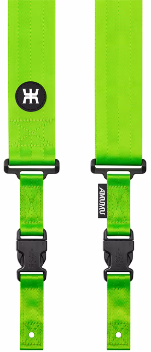 Amumu SNAPLOCK PRO Neon Green - Gitarrengurt