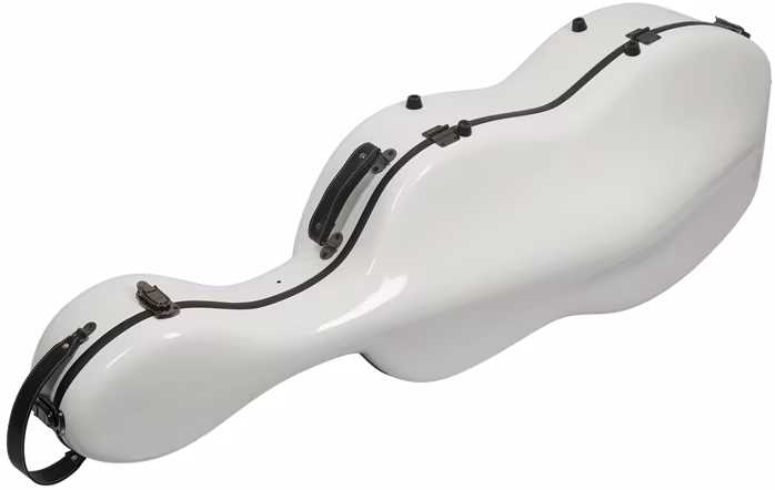 Razzor Fiberglass Cello Case White - Case für Violoncello