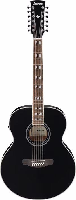 Ibanez AJ7012M1E-BK - Zwölfsaitige elektroakustische Gitarre
