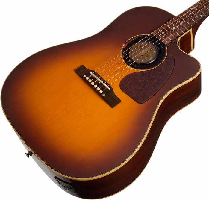 Epiphone J-45 Standard EC Honey Burst - Elektroakustische Gitarre