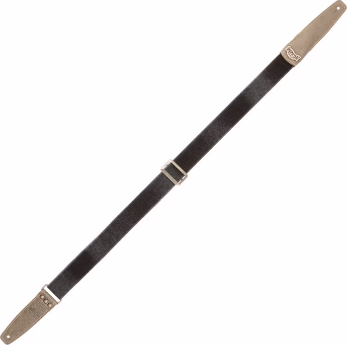 Magrabò Stripe SS Cotton Washed Black / Aged Granite 5 cm - Gitarrengurt