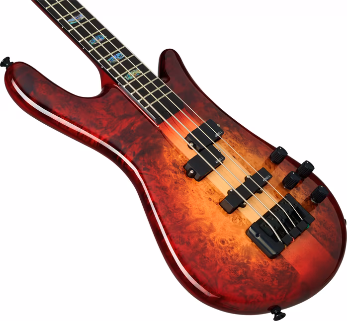 Spector Euro CST 4 Natural Red Burst - E-Bass