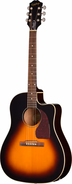 Epiphone J-45 Studio EC Vintage Sunburst - Elektroakustische Gitarre