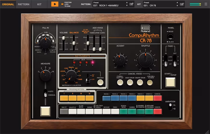 Roland CR-78 - Software