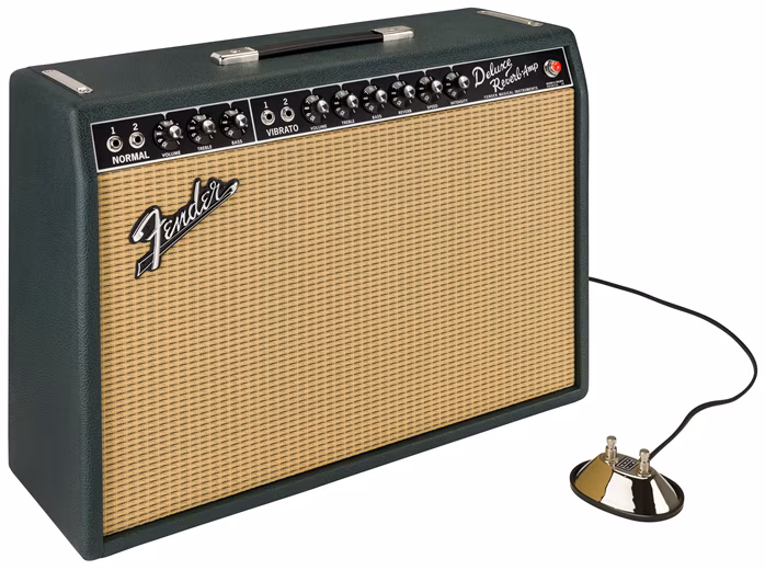 Fender 65 Deluxe Reverb British Racing Green - Gitarren-Röhrencombo