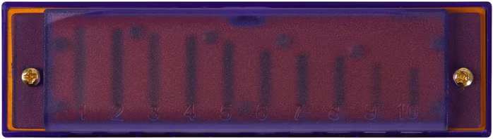 Hohner Translucent Harp C, purple, hardcase - Mundharmonika