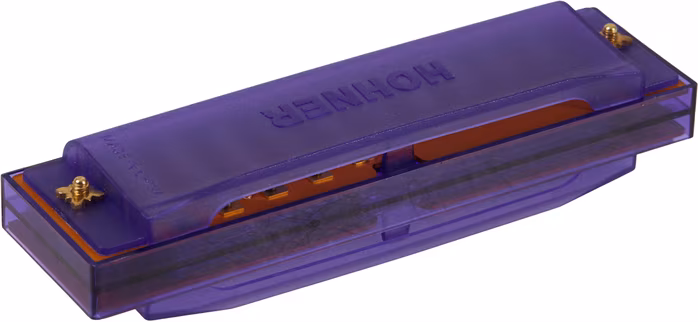 Hohner Translucent Harp C, purple, hardcase - Mundharmonika