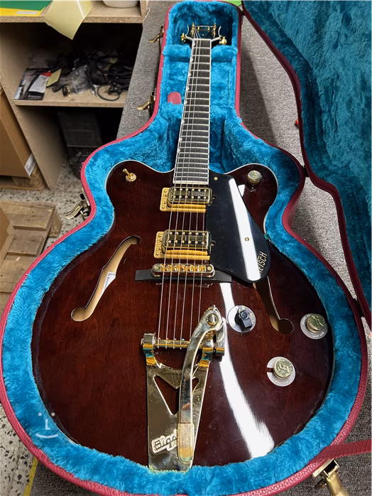 Gretsch LTD Abbey Road RS201 Studiomatic Hollow Body Bigsby EB Classic Walnut Stain (beschädigt) - Semiakustische Gitarre