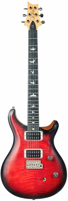 PRS 2017 CE24 Faded Fire Red Smokeburst - E-Gitarre