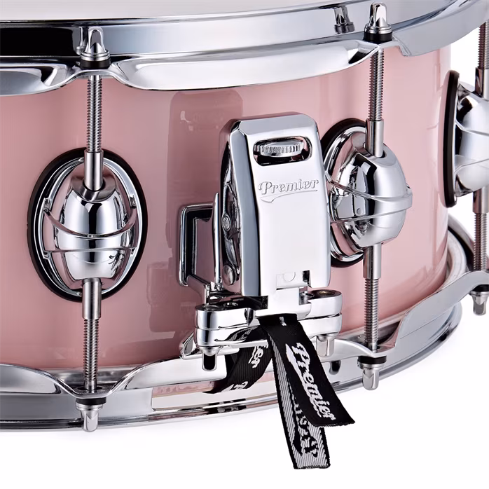 Premier Genista Maple 14" x 5,5" Snare Drum Pink - Snare-Trommel