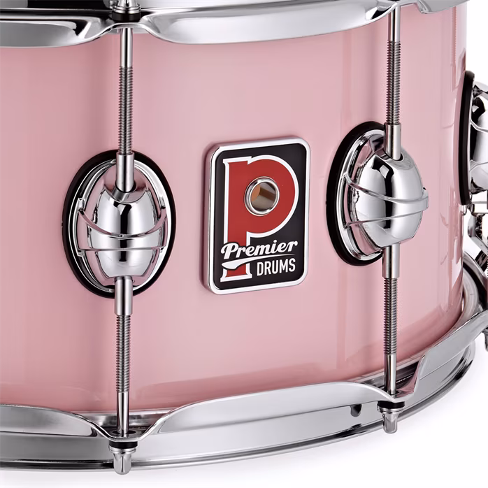 Premier Genista Maple 14" x 7" Snare Drum Pink - Snare-Trommel