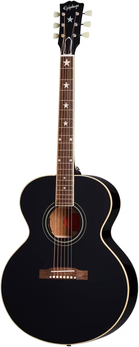 Epiphone J-180 LS Ebony - Elektroakustische Gitarre