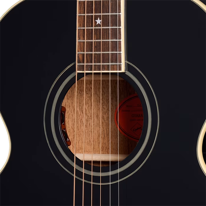 Epiphone J-180 LS Ebony - Elektroakustische Gitarre