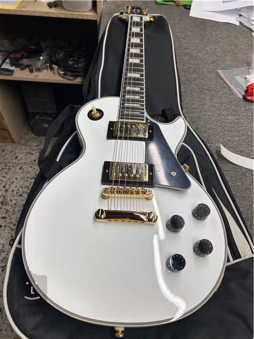 Epiphone Les Paul Custom Alpine White (fast neues) - E-Gitarre