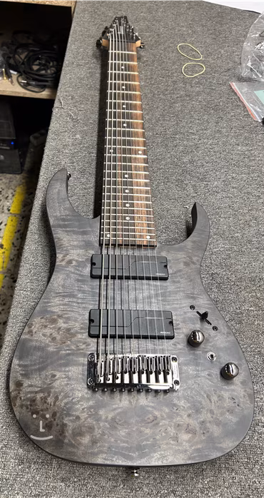 Ibanez RG9PB Transparent Grey (Fast neues) - Neunsaitige E-Gitarre