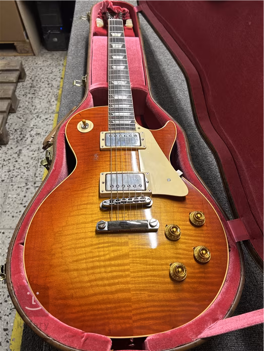 Gibson Custom 1959 Les Paul Standard Reissue Ultra Light Aged Sunrise Teaburst (fast neues) - E-Gitarre