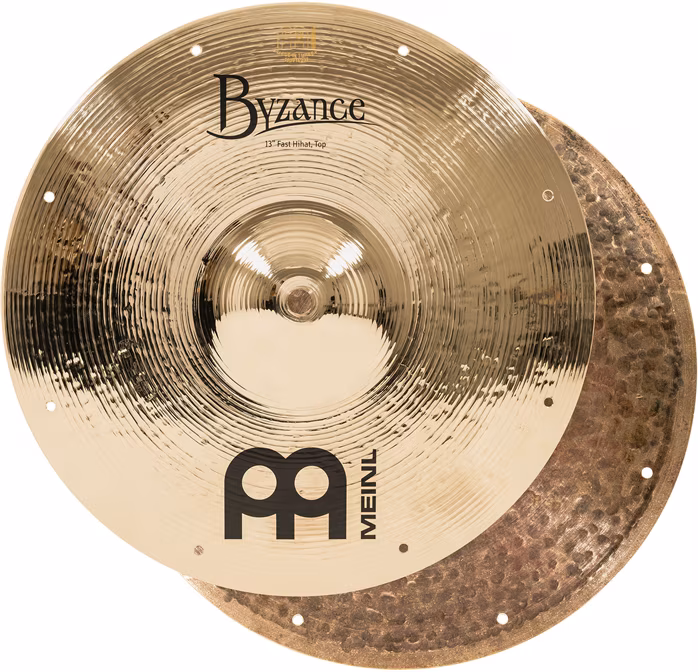 Meinl 13" Byzance Brilliant Fast Hi-hat - Hi-Hat-Becken