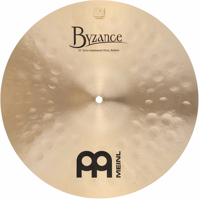 Meinl 14" Byzance Traditional Extra Hammered Hi-hat - Hi-Hat-Becken