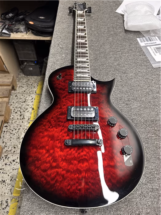 ESP LTD EC-256 QM See Thru Black Cherry SB (fast neues) - E-Gitarre