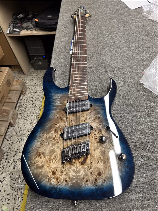 Ibanez RGMS7PB Cosmic Blue Sunburst (fast neues) - Siebensaitige E-Gitarre