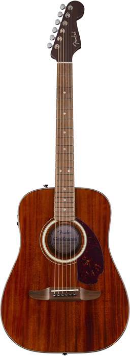 Fender California Deluxe Redondo Jr. E NAT MAH - Elektroakustische Gitarre