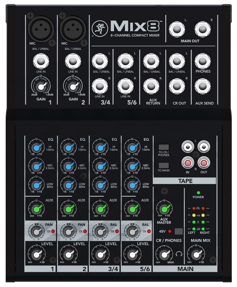 Mackie Mix8 - 20 - 30000 Hz (2044095-01)