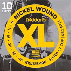 D'Addario EXL125-10P - Cordes pour une guitare électrique
