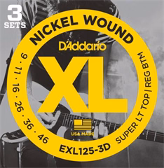 D'Addario EXL125-3D - Cordes pour une guitare électrique