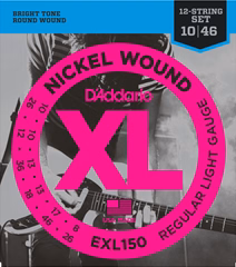 D'Addario EXL150 - Cordes pour guitare électrique a douze cordes