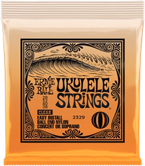 Ernie Ball Ukulele Strings Clear Nylon - Cordes pour ukulélé de concert/soprano