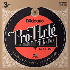 D'Addario EJ45-3D - Cordes en nylon pour guitare classique