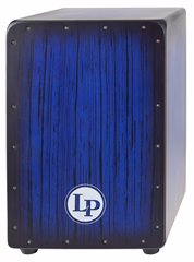 Latin Percussion Aspire Series Blue Burst Streak Cajon - Cajón