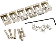 Fender American Vintage Stratocaster Bridge Saddles, Nickel - Hardware pour guitare