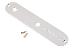 Fender Vintage Telecaster Control Plate, 2-Hole, Chrome - Hardware pour guitare