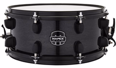Mapex 13" x 6" MPX Maple/Poplar Hybrid Shell Transparent Midnight Black Snare Drum - Caisse claire