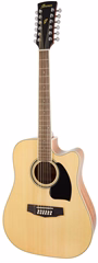 Ibanez PF1512ECE Natural - Guitare électroacoustique a douze cordes