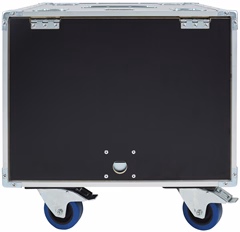 Razzor Cases 8U sliding door rack 512 for Nexo NXAMP4x2MK2 with suspension, wheels - Rack case