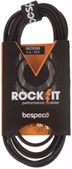 Bespeco ROCKIT Interlink Cable 2x RCA - 2x RCA 3 m - Câble de connexion