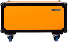 Razzor Cases PREMIUM Orange Dual Terror Head Case Wheels - Amp Head Flight Case