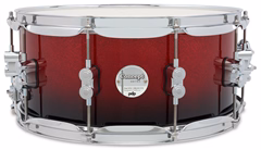 PDP 14" x 6,5" Concept Maple Red to Black Fade Lacquer - Caisse claire