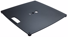 K&M 26715 Base plate L Black - Plaque de base