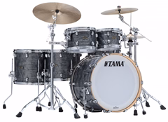 Tama Starclassic Walnut/Birch Duracover Wrap Shell Charcoal Onyx Rock Set II - Batterie